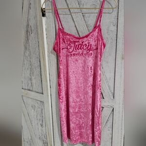 Juicy Couture Pink Velvet Night Gown S